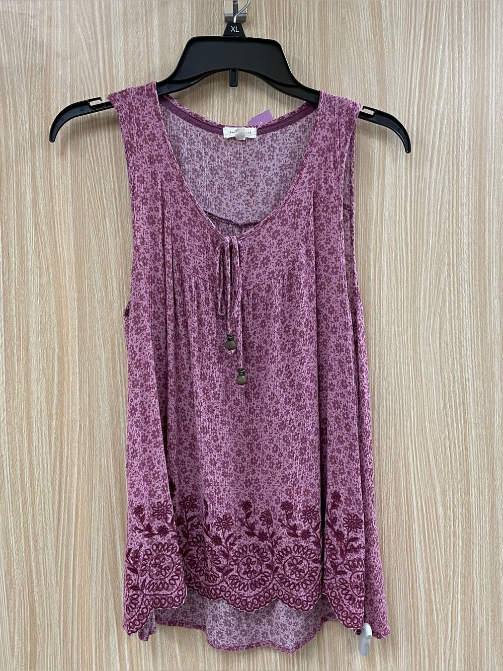 Mason & Belle Purple Floral Top Size L